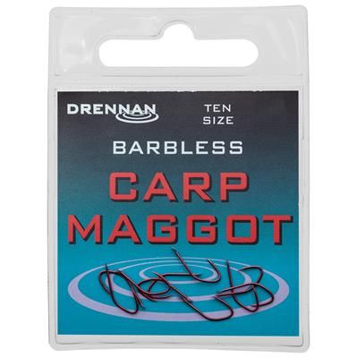 DRENNAN Barbless Carp Maggot 18  (B-1-119)