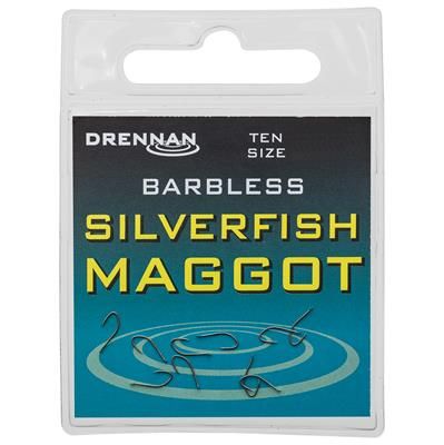DRENNAN Barbless Silverfish Maggot 14  (A-1-40)