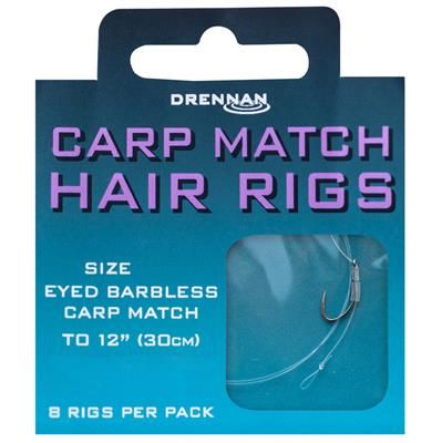 DRENNAN Carp Match Hair Rigs 14 to 5lb  (C-4-19)