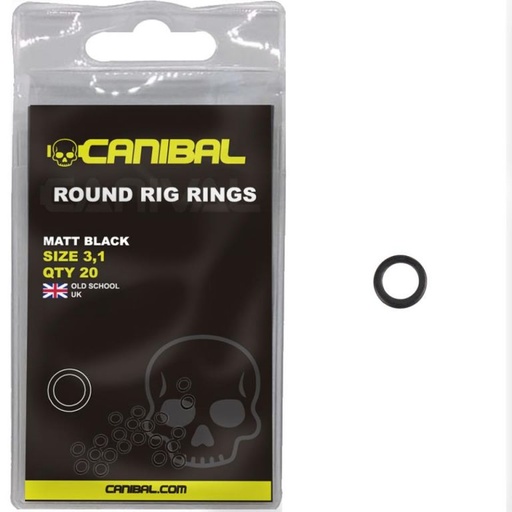 [CN23AC03] CANIBAL Round Rig Rings,  20 UND  (E-1-77)